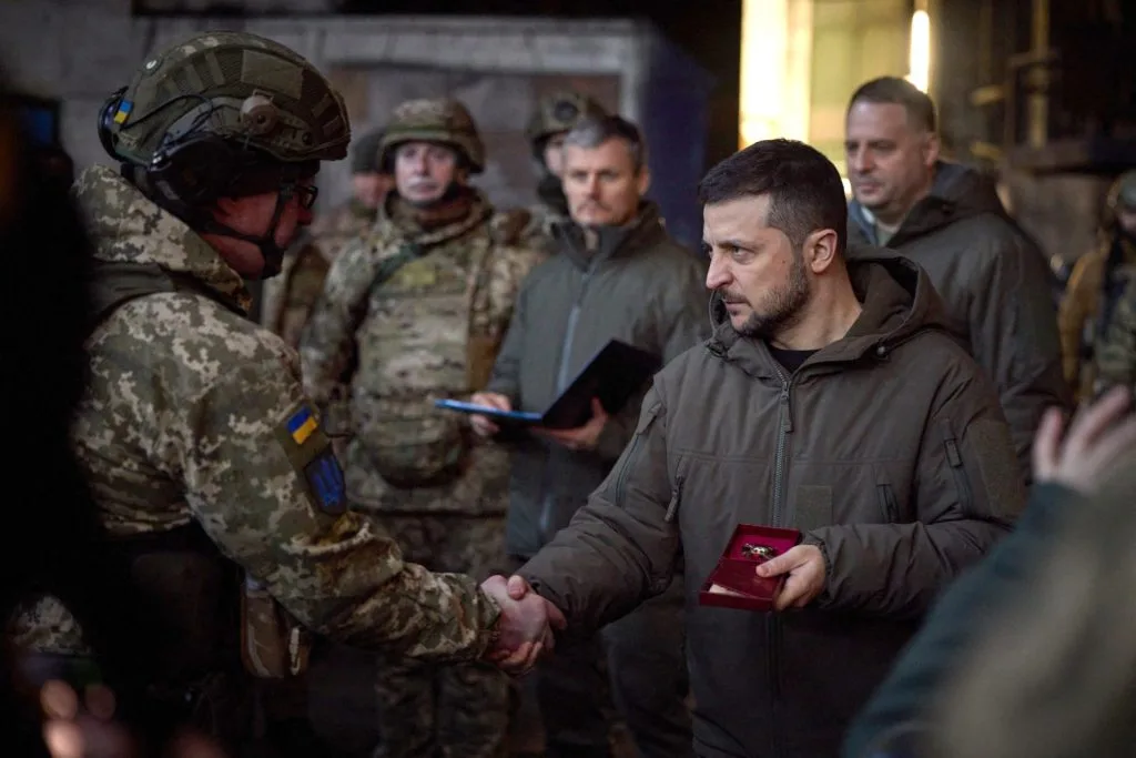 Ukraine's President Honors Heroes of Bakhmut